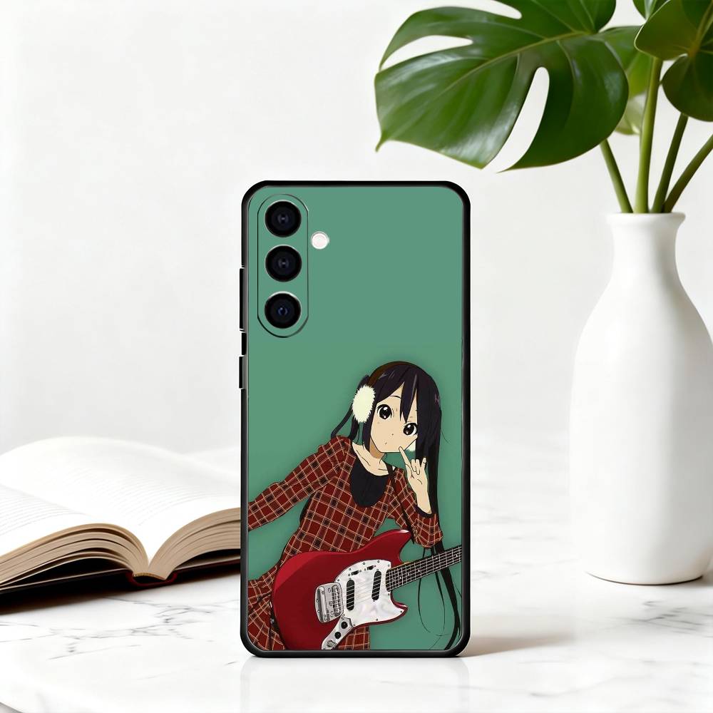 K-K-ON Mio Akiyama-KMA Phone Case For Samsung Galaxy A73,A72,A71,A70,A53,A52,A51,Soft Silicone Black Cover