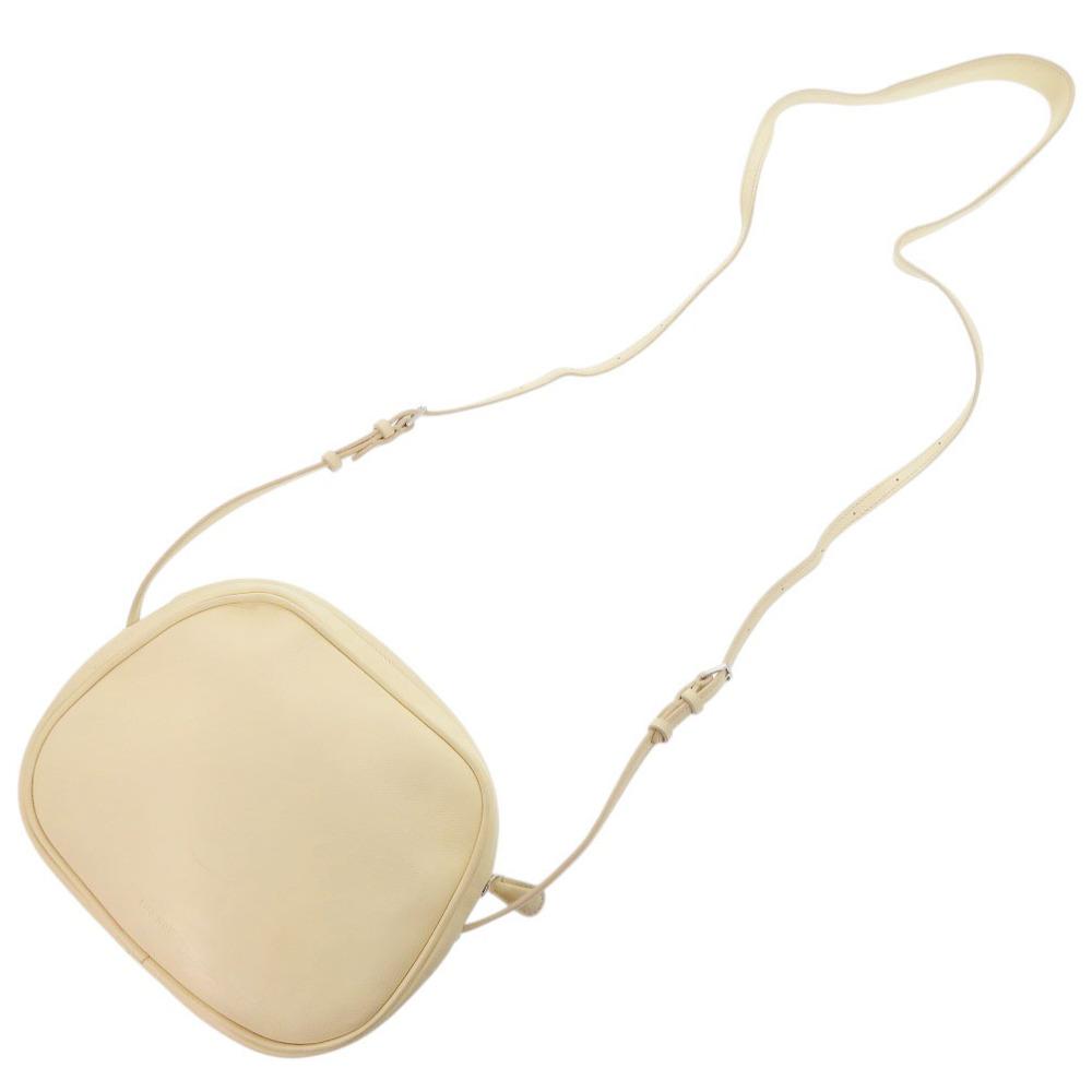 Used AUTHENTIC THE ROW Eve Shoulder Bag Creme Leather
