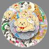 50 Cute Cartoon Dog & Teddy Bear Graffiti Stickers - Perfect for Phone, Water Bottle, and Case Decoration