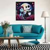 5D DIY Diamond Painting Kit, Skeleton Lover, Adult Beginner 5D Round Diamond Embroidered Crystal Mosaic Crafts, Suitable for Home Wall Settings