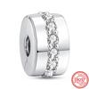 Nový Clover Bow Path Leaf Star Clip Beads Fit Original Brand Charms 925 Sterling Silver Plated Bracelet Bead Jewelry 