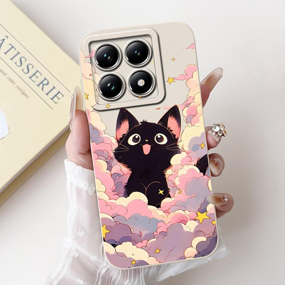 For Xiaomi 14T Pro Case Stylish Flowers Cartoon Cover Shockproof Soft TPU Phone Case For Xiaomi Mi 14T Pro Mi14T 5G Fundas Coque