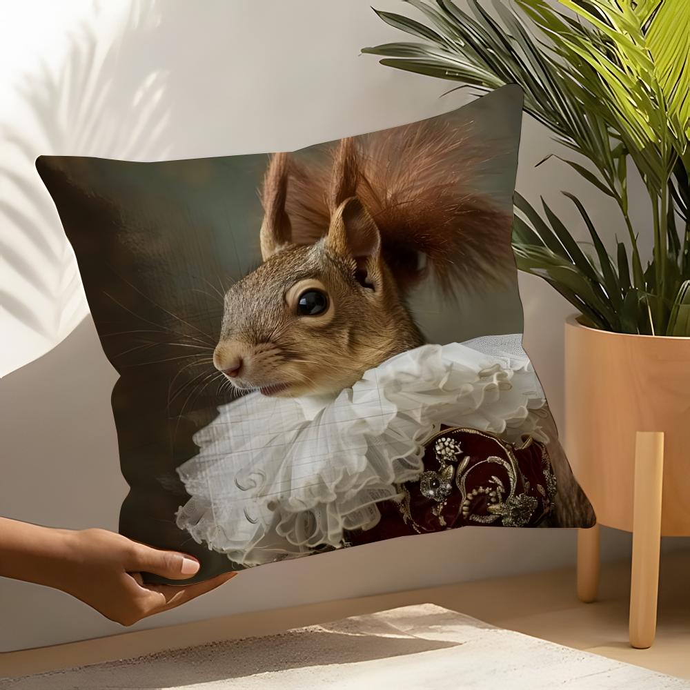 Nordic Fashion Animal Pillow Case Linen Cushion Covers For Decorative Sofa Home Pillows Case Car Chair Pillows Cases