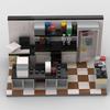 MOC Mini Building Blocks Toy Figure for Home Decor - DIY Laboratory City Scene Model Gift