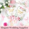 50 Hochzeitsfächer für Pinke Florale Personalisierte Handfächer mit Elegantem Holzgriff Unkraut Hochzeitsparty Brautparty Essentials Gäste, Fächer, Großpackung,