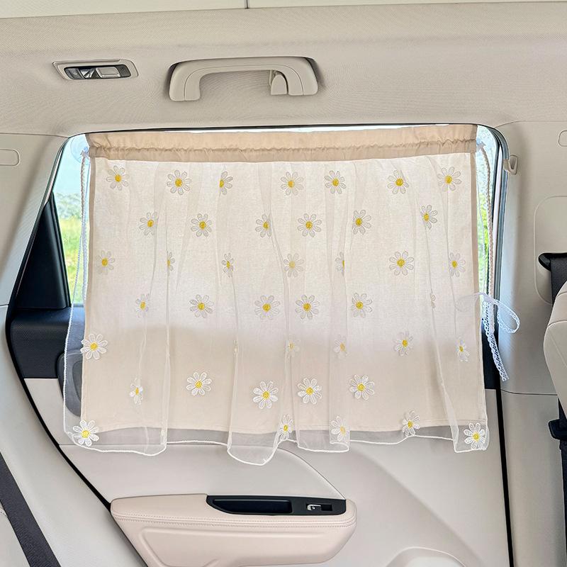 

Car Curtain Universal Car Sunscreen Sunshade Princess Style Creative Blackout Car Privacy Curtain Car Accessories For Women