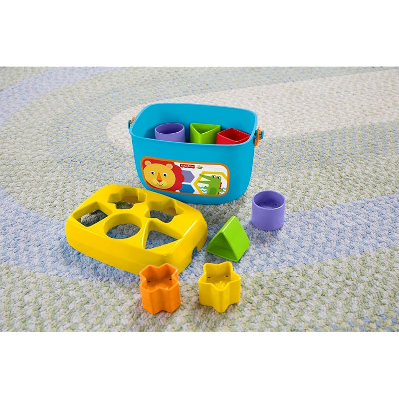 Fisher-Price Infant First Blocks Rainforest (6 Months and Up) Baby Toy Educational Block Set (FFC84)