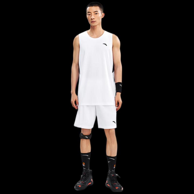 ANTA Men s Zero-Pressure Quick-Dry Basketball Vest & Shorts Set XXL