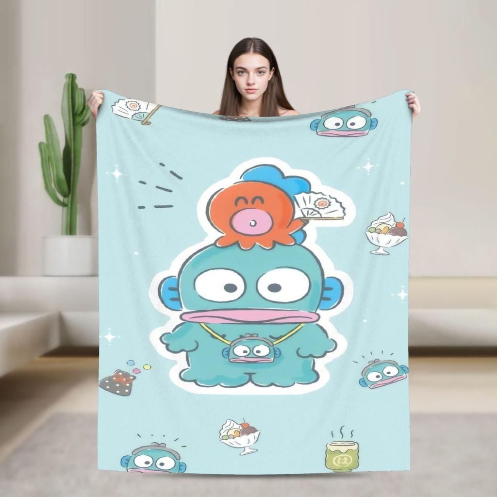 Hangyodon Hang in There Blanket Cover Fleece  Super Warm Throw Blanket for Bedding Couch Bed Rug