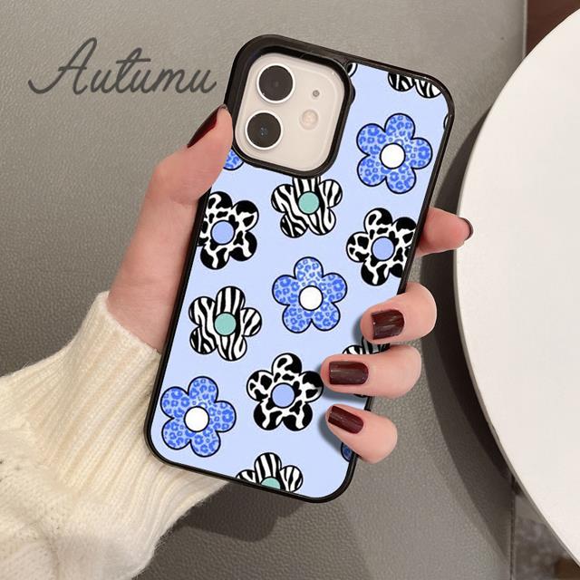 

Y2k чехол для телефона с цветочным узором для iPhone 11 12 13 14 Pro Max mini X XR XS SE 2020 6 7 8 Plus Samsung Galaxy S21 S22 чехол Samsung S22ultra