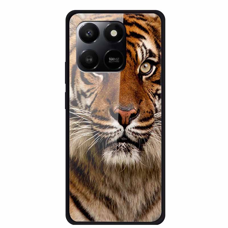 Glass Case For Honor X7d Play 10T 5G Case Soft Bumper Hard Tempered Glass Back Cover For Honor 400 Smart 2025 Phone Cases Fundas