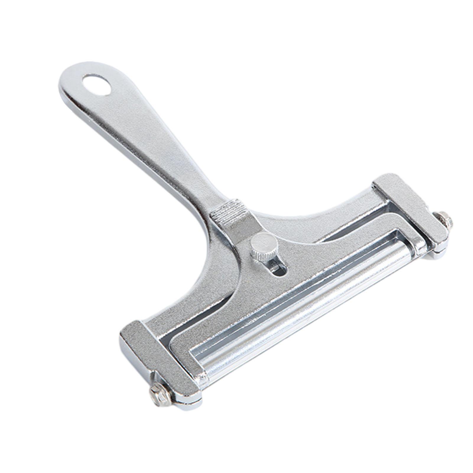 

Adjustables Cheese Slicers With Hanging Holes Heavy Duty Cheese Block Cutter For Soft Cheese серебряный