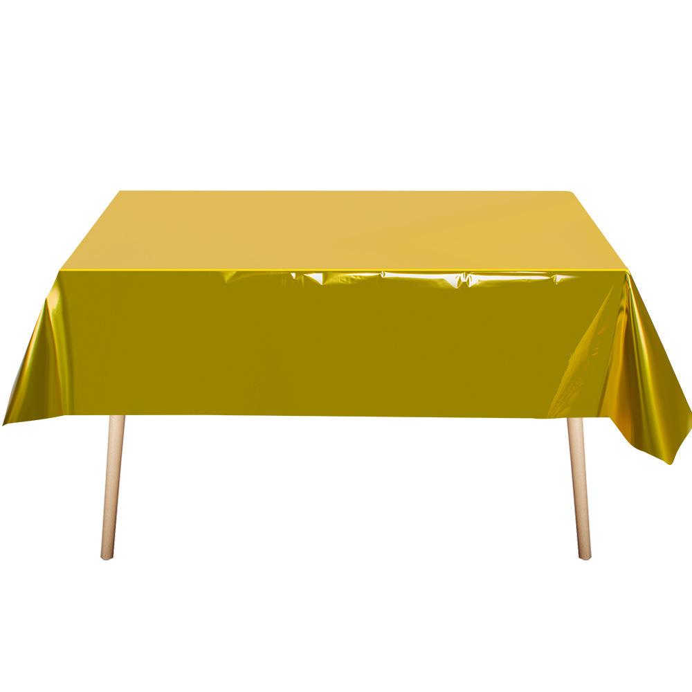 Einfarbiges Goldteller-Set Pappteller-Set Hochzeitsfeier Szenenarrangement Einwegmesser, -gabeln, -löffel, Geschirr