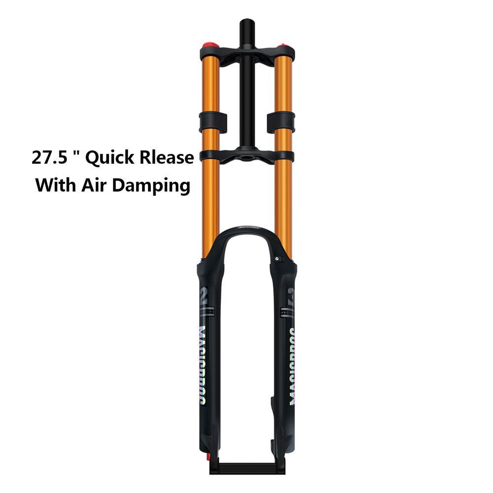 MAGICBROS MG-FK328A Double Shoulder MTB Air Fork 180mm Travel 26/27.5/29" QR/TA Axle 32mm Stanchion Aluminum-Magnesium Alloy