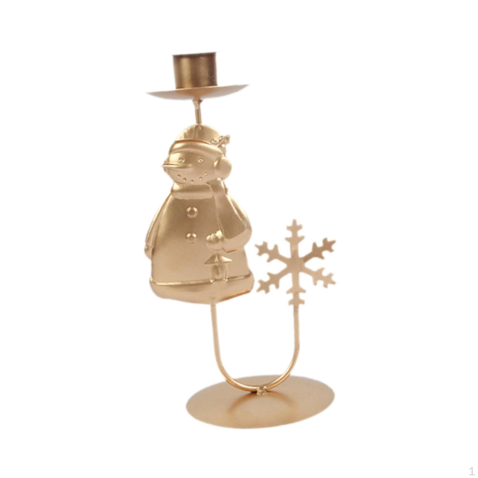 

Элегантный набор подсвечников-конусов для праздничного декора дома Snowman Snowflake