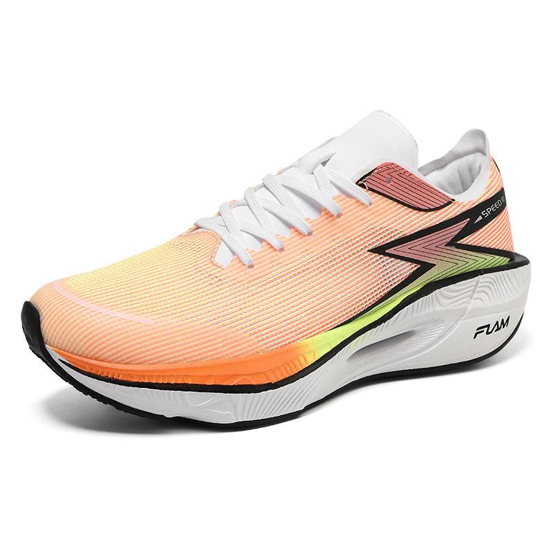 Large size new professional marathon running shoes full palm carbon board racing shoes youth shock absorption sports training shoes