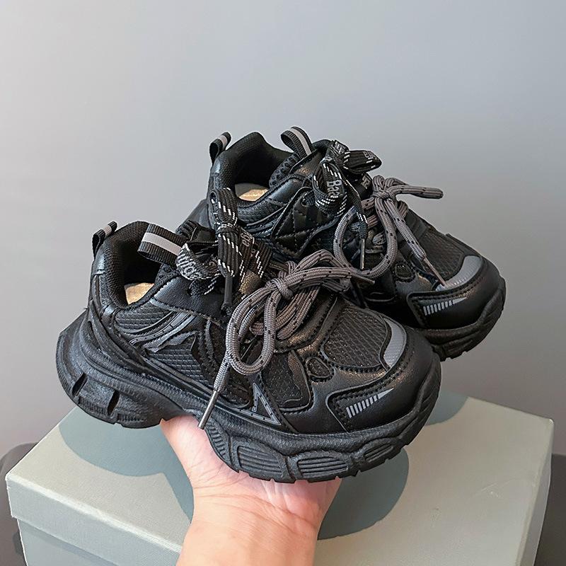 Children's Sports Shoes 2025 Autumn and Winter New Boys' Running Shoes Fashion Girls' Dad Shoes Velvet Two Cotton Casual Shoes