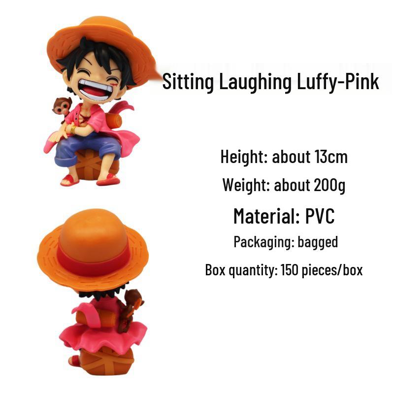 

Трендовая цельная Q-версия сидящие Луффи и Зоро Аниме фигурка - Идеальный подарок на день рождения