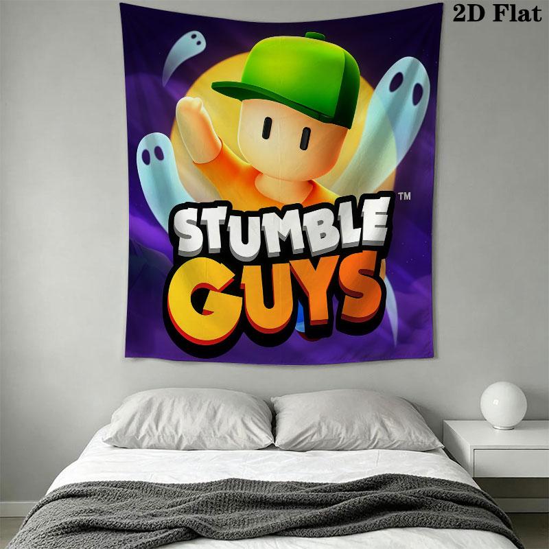 Stumble Guys Frenzy Wall Hanging Printed Fabric Blanket Decorative Tapestries for Bedroom Living Room Home Decor