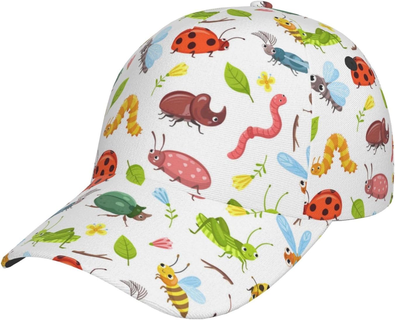 Cute Insects Cap Cat Baseball Cap Insect Sun Hat Adjustable Cap Cute Hat Trucker Hat for Women Men One Size
