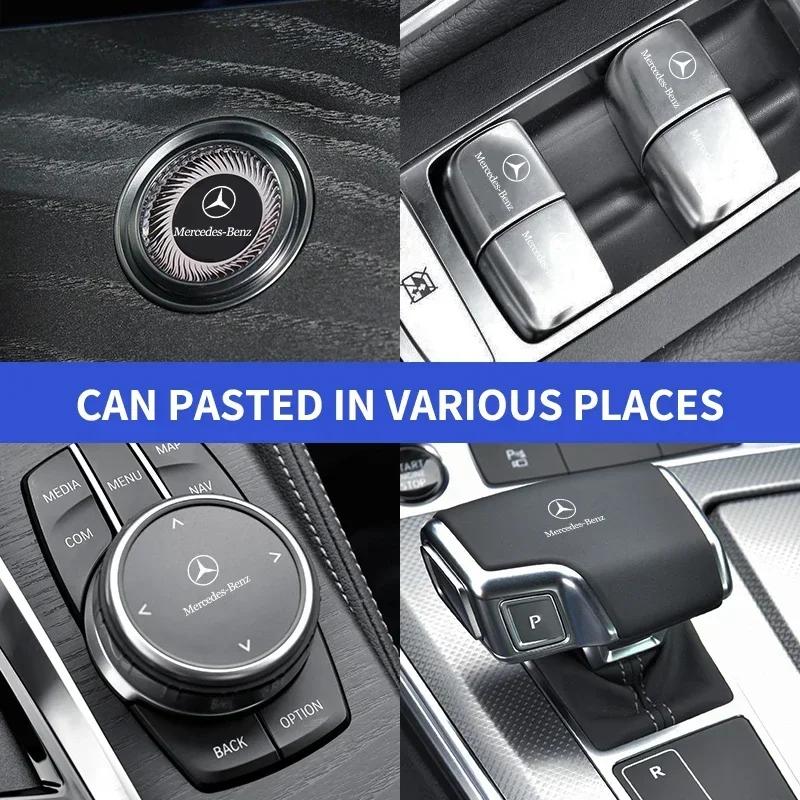 Naklejki na klamki drzwi samochodowych Dekoracja wycieraczek szyby samochodowej Emblemat do Mercedes Benz AMG Klasa A B C E S GLC GLK GLE GLA GLB C43 E53