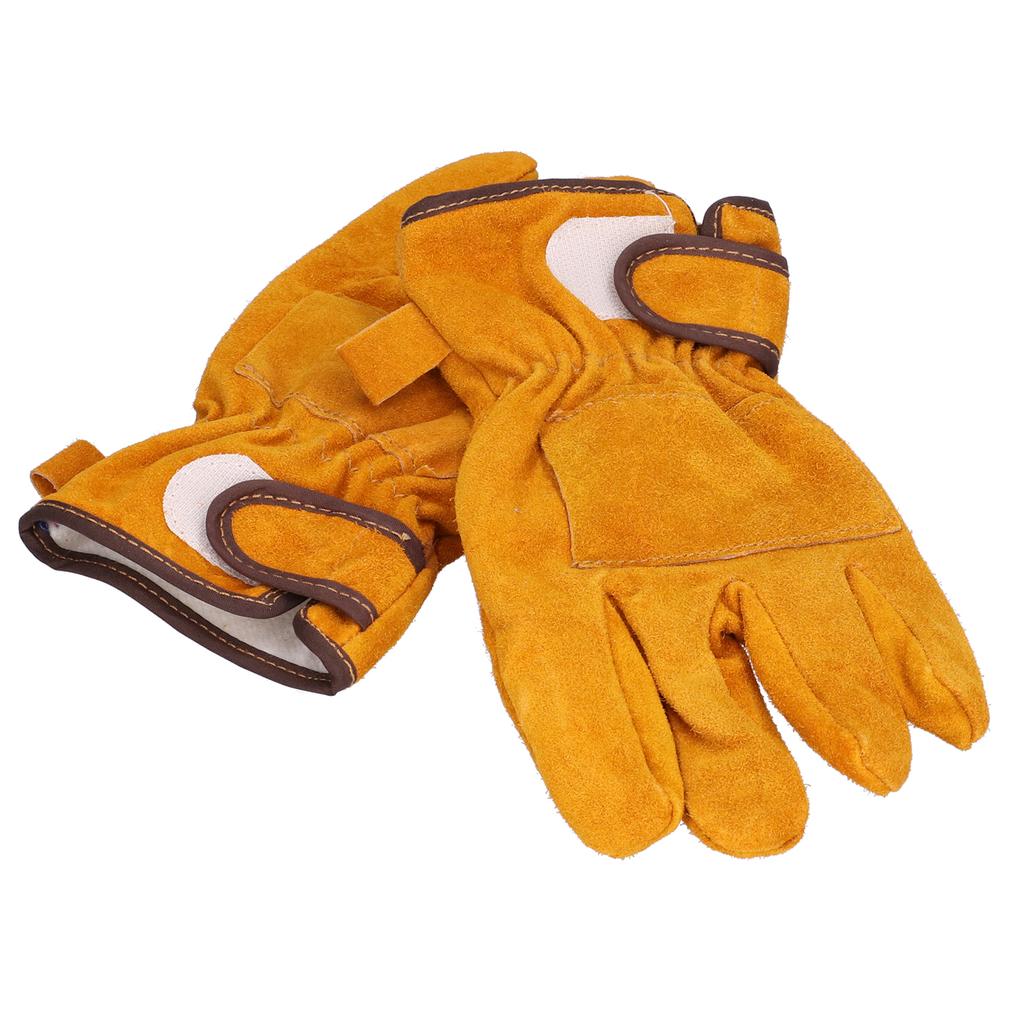 Gants Anti-Brûlure Haute Température et Résistants Gants Protecteurs pour Camping Barbecue(Jaune )