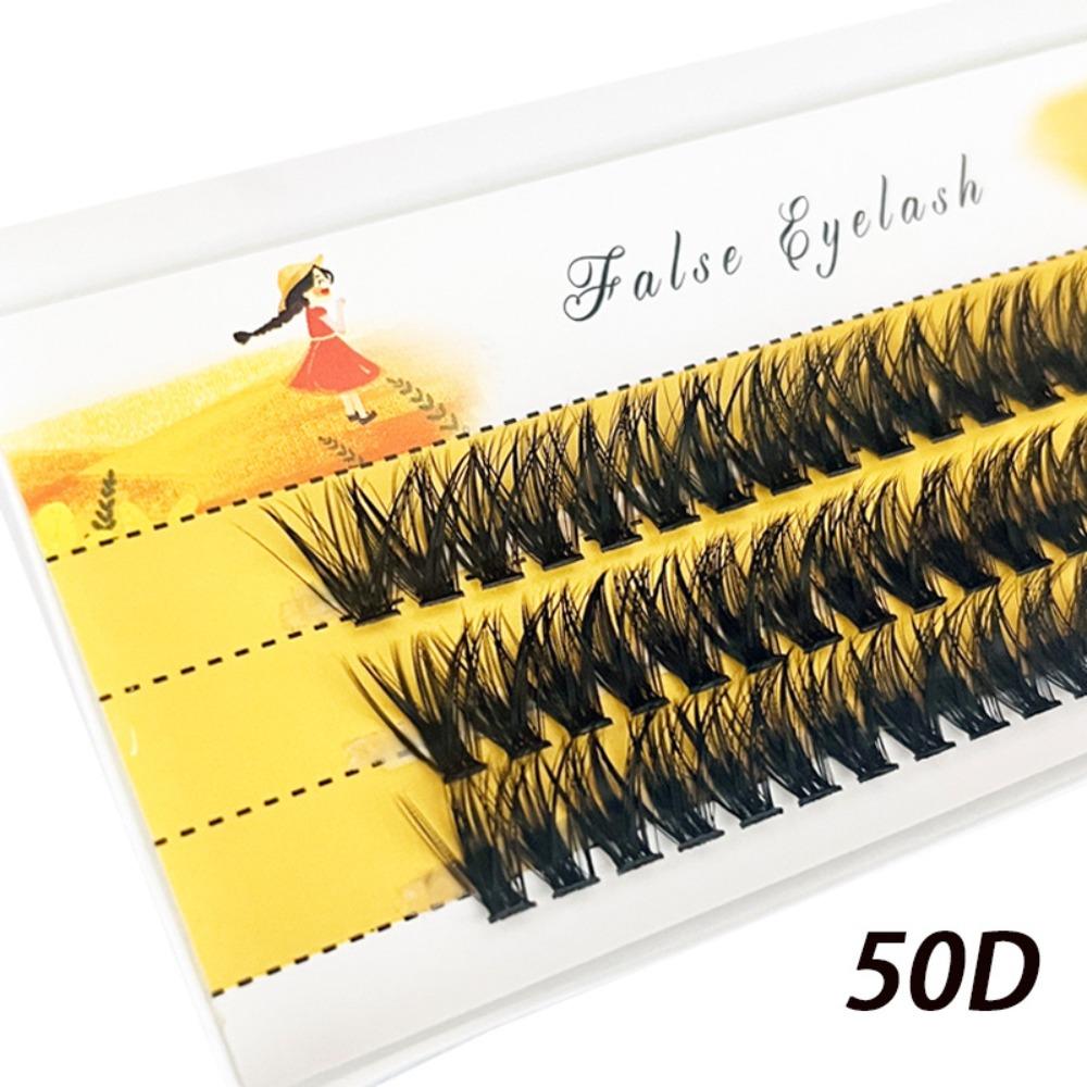 

60 Clusters Soft Individual Eyelash Thick Criss-cross Cluster Lashes Eye Lash Extension