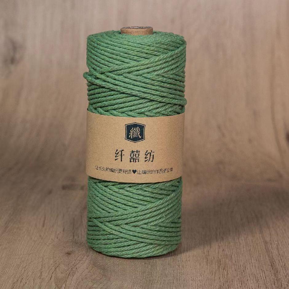 3Mm100M Colored Cotton Rope Thread Handmade Diy Bundled Woven Bag Wound Decorative Thread Tapestry Accessories Material