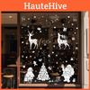 Christmas Pvc Window Decorations With Snowflakes And Santa For Seasonal Festive Decor