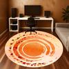1pc Autumn Leaves Round Chair mat Area Rug - Non-Slip, Floor Mat for Office, Bedroom, and Indoor Decor c1125190