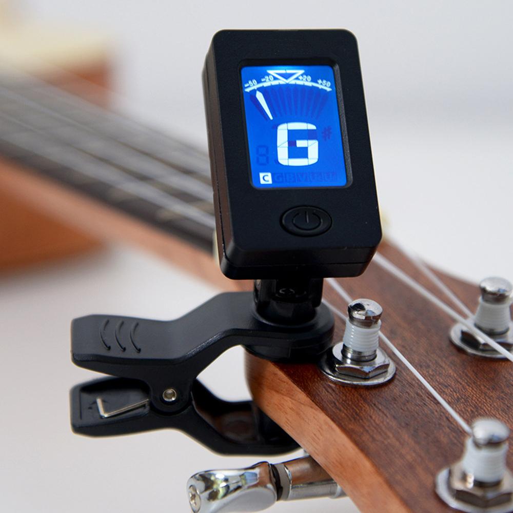 Digital Chromatic LCD Clip-On Electric Tuner Fit For Bass Guitar Ukulele Violin