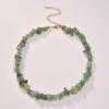 Europe, America, simple new short green Dongling necklace women, geometric fashion irregular stone necklace