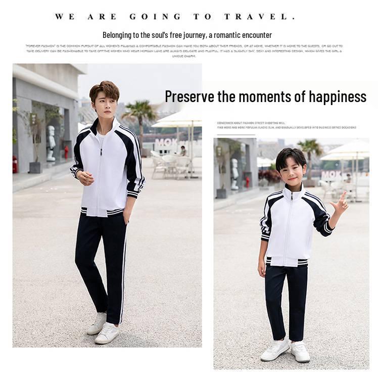 Spring & Autumn Family Matching Activewear Set: Casual Garden Sportswear for 3 or 4