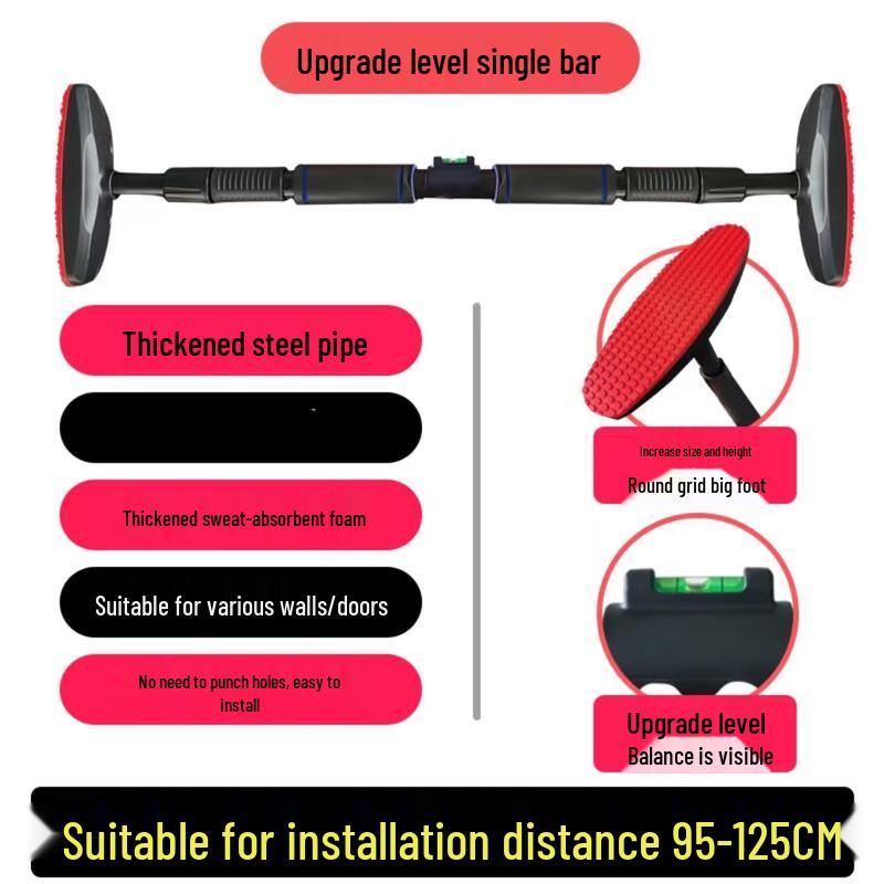 Adjustable Home Pull-up Bar with Rings