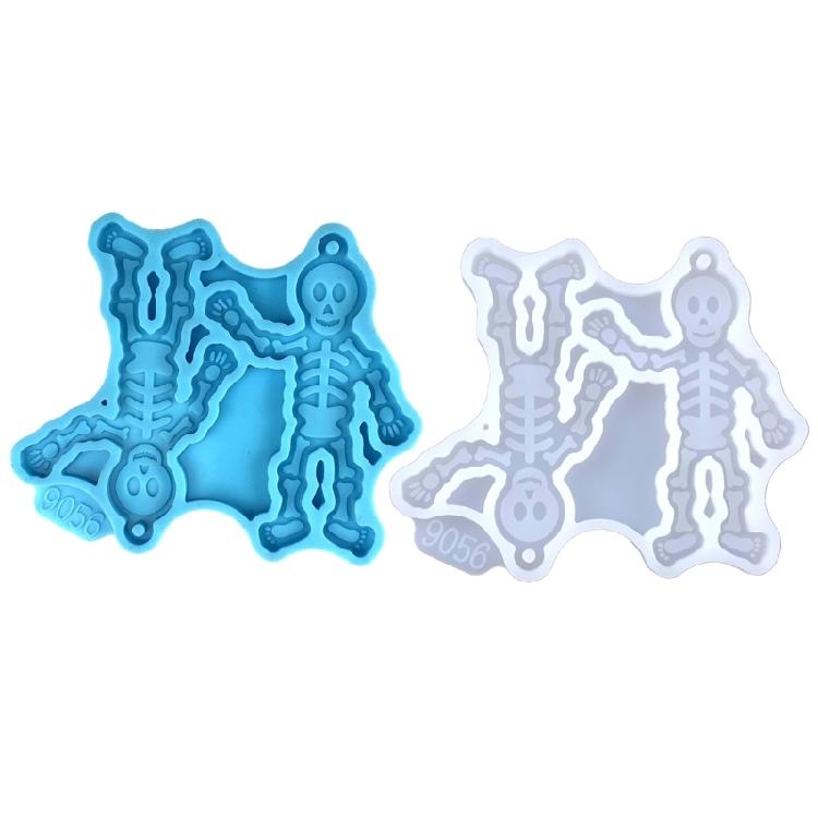 Human Skeleton Earrings Silicone Mold Crystal Epoxy Decorative Pendants Mold