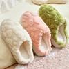 Cotton slippers women's new winter indoor plush household cotton drag couple home non-slip warm shoes