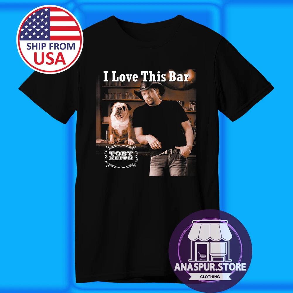 

Toby Keith I Love This Bar Men s Black Size S-5XL 2XL