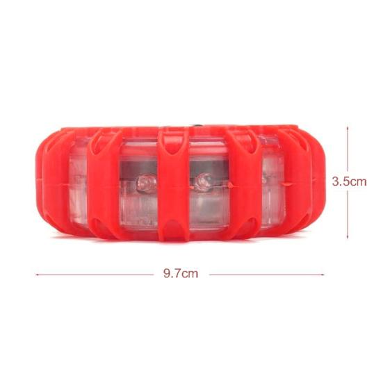 LED Magnetic Circular Emergency Flashing Warning Roadside Safety Light Lamp