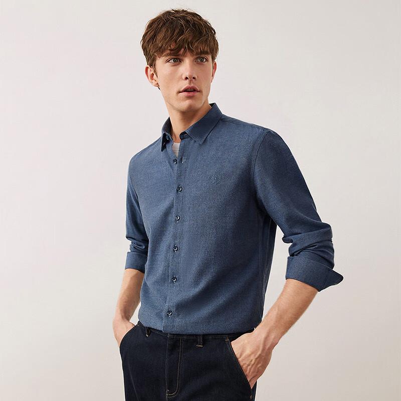 Navicare Men s Solid Long-Sleeve Shirt L