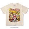 Sailor Moon T-shirt Men's and Women's Summer Cartoon Print Top Oversize T-shirt Loose Cotton Short Sleeves