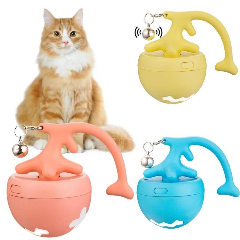 Electric Fish Bone Rolling Cat Ball Smart Moving Pet Cat Toy Boredom Relieve