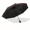 Day of the Dead Skull & Roses Circular  PrintUmbrella, Portable 3-Fold Compact Umbrella,Christmas Gift ES582