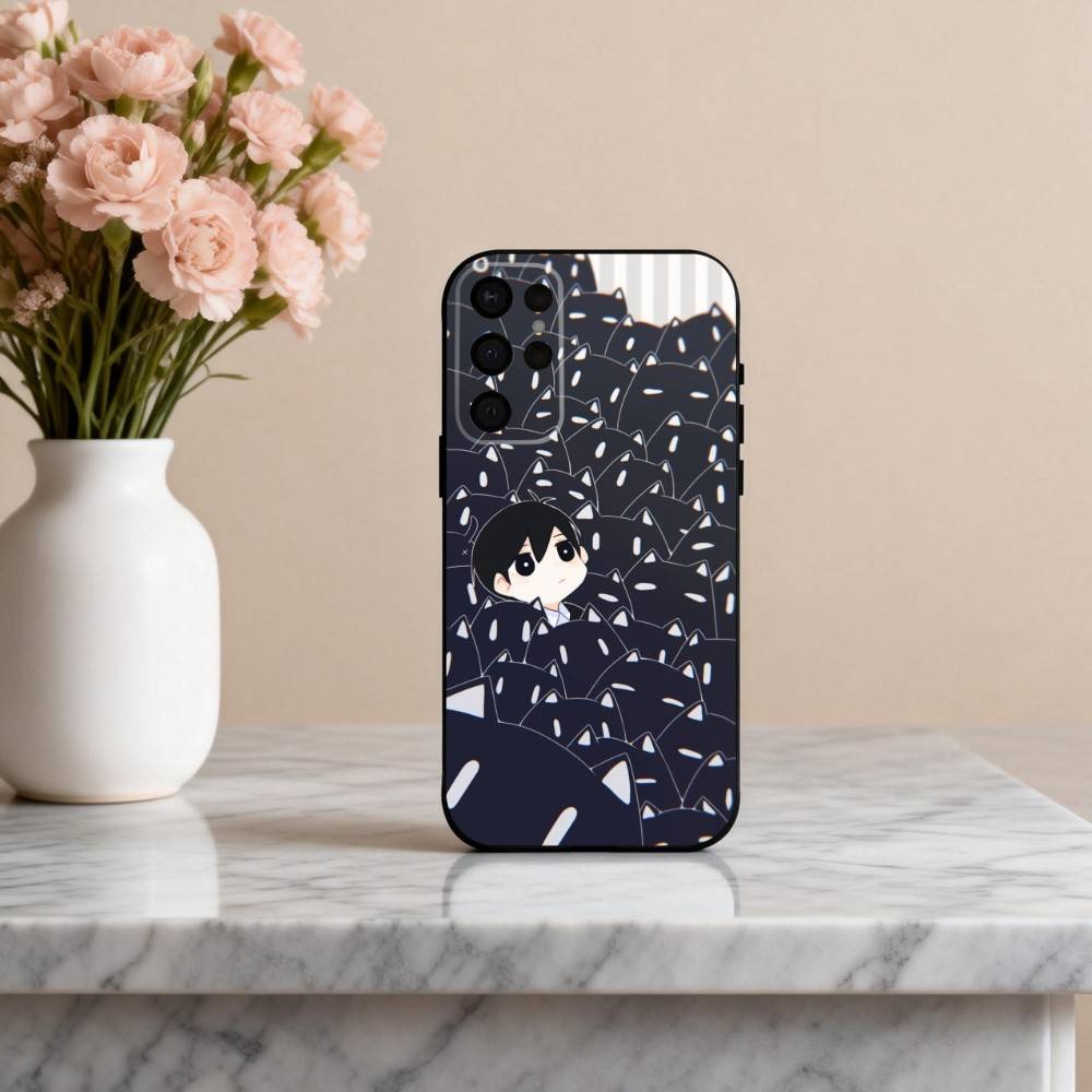 G-Game O-Omori-L Phone Case For Samsung S25,S24,S21,S22,S23,S30,Ultra,S20,Plus,Others Soft Black Case
