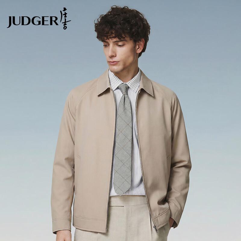 

Judger Men s Retro Washed Cotton Lapel Jacket 2XL