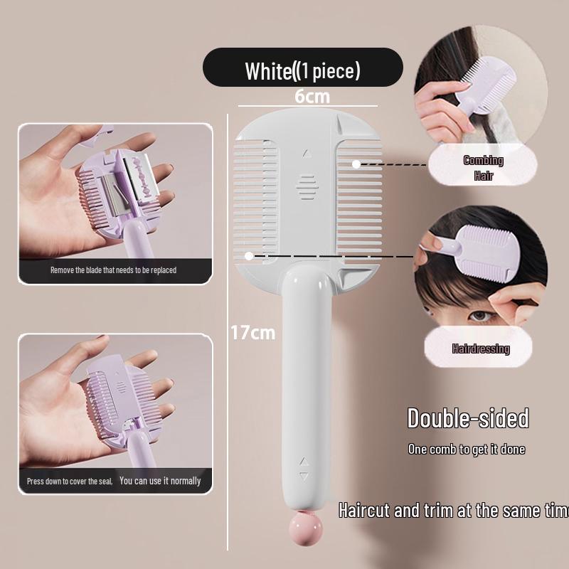 Fluffy Tooth Three-Row Boar Bristle Hairdressing Comb - Wooden, Pointed, Long Handle for Teasing, Curling, and Styling