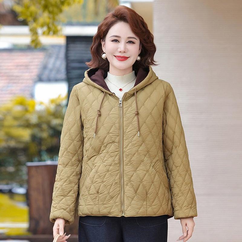 Winter Cotton Coat Women's Autumn and Winter Hooded Cotton-padded Coat Noble Short Velvet Top