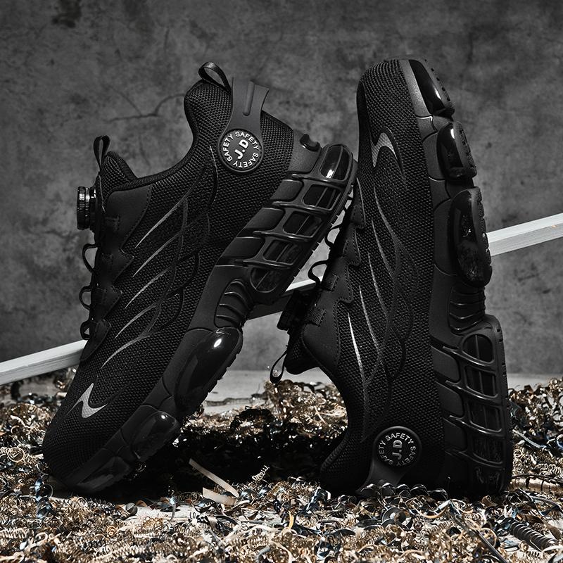 Fashionable, Comfortable and Casual Sports Shoes, Work Boots, Anti-puncture and Anti-crush Safety Shoes, Men's Protective Shoes