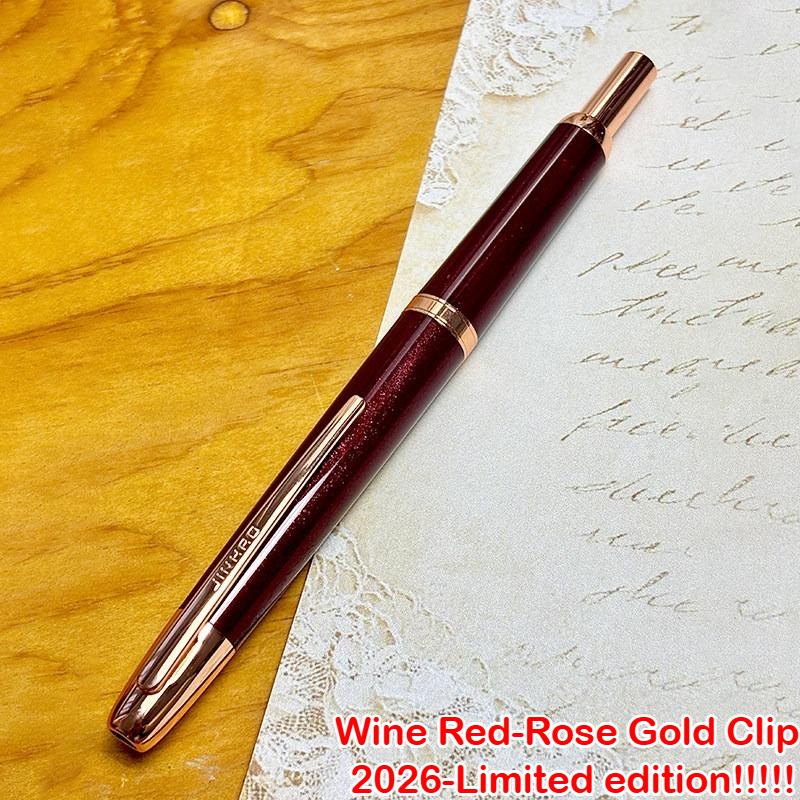 Burgund Limited Edition!!! JINHAO 20 Druck-Füllfederhalter Einziehbar Tinte-Konverter Schreibwaren Schulbedarf PK 10 A1