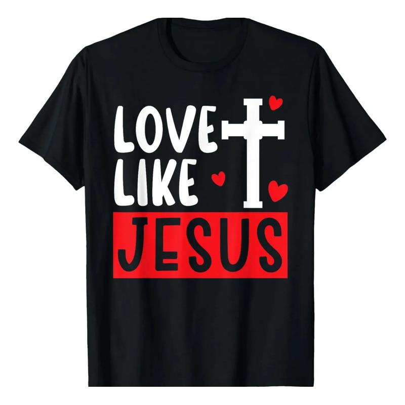 Camiseta Love Like Jesus Religious Pastor Christian Believer S разноцветный