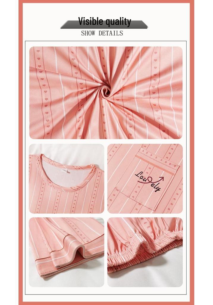 Women's Cotton Pajamas - Japanese Style, Long Sleeve, Rabbit Print, Autumn/Winter Pullover & Pants Set